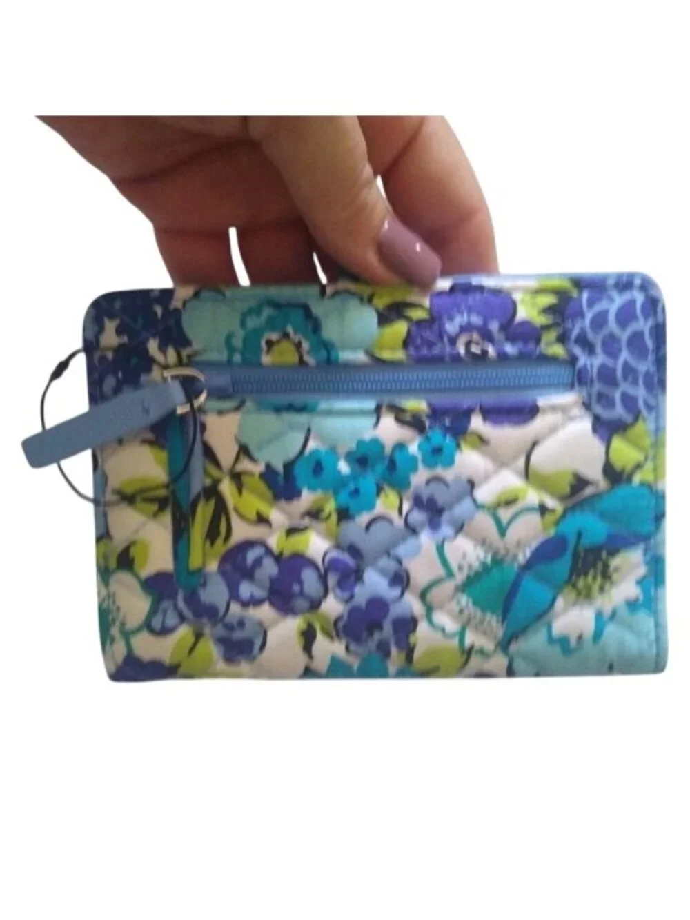 Vera Bradley Snap ID Wallet, Blueberry Blooms - Picture 8 of 9